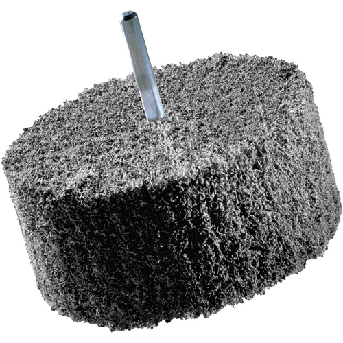 Meules de finition Scotch-Brite, 8" x 2", Arbre de 3" Superchem Industries