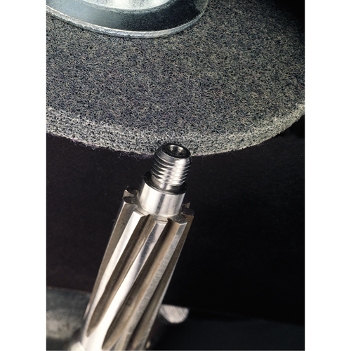 Scotch-Brite EXL Unitized Deburring Wheels, 1" x 1", 3/16" Arbor, 2A Grit, Aluminum Oxide Superchem Industries
