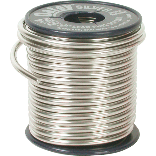 Plumbing Solder, Lead-Free, 60-100% Tin 1-5% Bismuth 1-5% Copper 1-5% Silver, Solid Core, 0.117" Dia. Superchem Industries