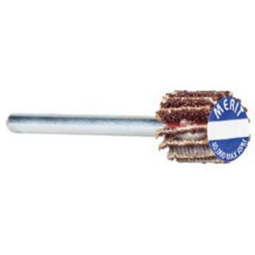 Roue &agrave; lamelles haute performance Micro-Mini, Oxyde d'aluminium, Grain 80, 3/4" x 3/8" x 1/8" Superchem Industries