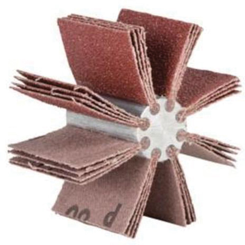 Outil de polissage d'al&eacute;sage &agrave; lamelles ordinaires B-830, Oxyde d'aluminium, Grain 60, 6-3/4" x 1-1/2" Superchem Industries