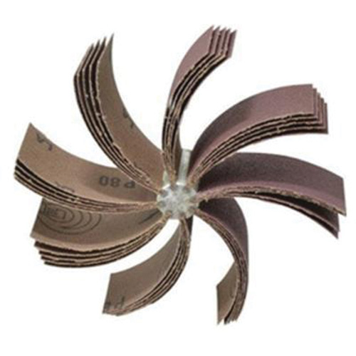 Plain Flap B-830 Bore Polisher, Aluminum Oxide, 80 Grit, 6-3/4" x 1-1/2" Superchem Industries