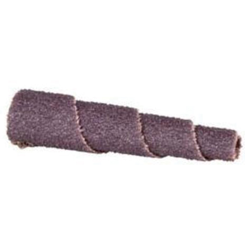 Cartouche de bande abrasive conique ALO, 60 Grain, 3/4" dia., Oxyde d'aluminium, 2" lo, 3/16" Dimension de l'arbre Superchem Industries