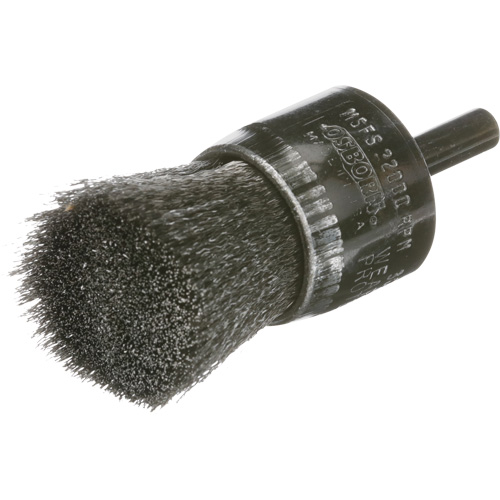 Brosse mont&eacute;e &agrave; fils ondul&eacute;s, 1", Fils 0.005 Superchem Industries