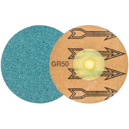 Disque de ponçage TWIST TOPCUT, 3" dia., Grain 50, Zirconium Superchem Industries