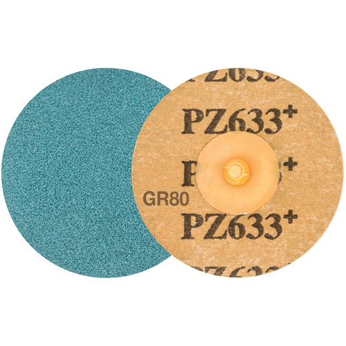 TWIST TOPCUT Sanding Disc, 3" Dia., 80 Grit, Zirconium Superchem Industries