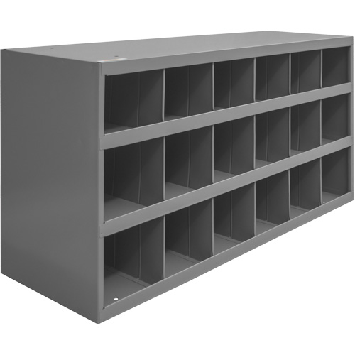 Armoires pour bacs de rangement en acier, 33-3/4" la x 12" p x 19-1/4" h, Gris Superchem Industries