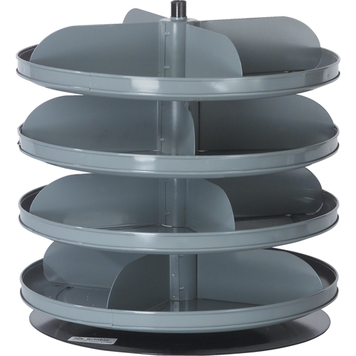 Rotabin&reg; Storage Units, 60 lbs. Capacity per Level, 4 Level, 18-1/2" H x 17" Dia. Superchem Industries