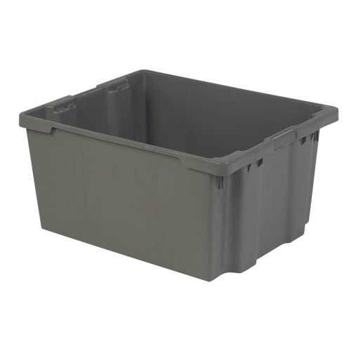 Contenants Stack-N-Nest Polylewton, 15,1" x 30,1" x 24", Gris Superchem Industries