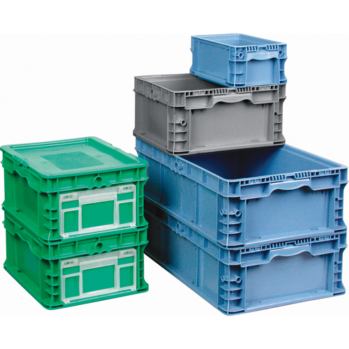 Syst&egrave;me de contenants d'exp&eacute;dition 4845 de Stakpak Plus - Porte-&eacute;tiquettes Superchem Industries
