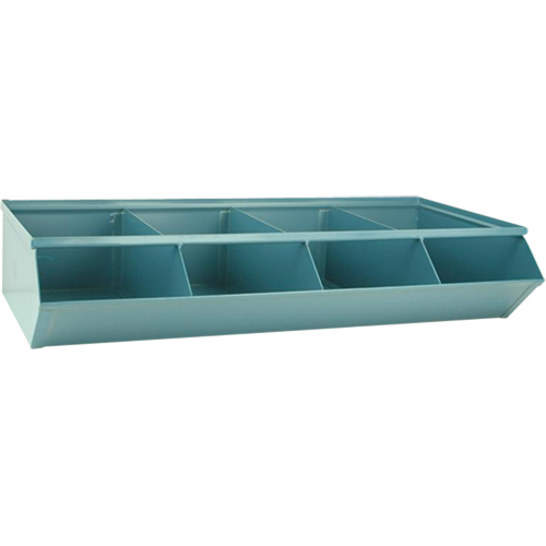 Sectional Bin Units, 100 lbs. Cap., 37" W x 18-3/4" D x 7-1/2" H, Blue Superchem Industries