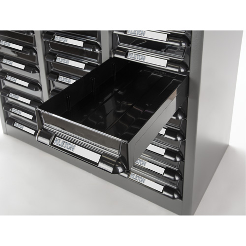KPC-300 Parts Cabinet, Galvanized Steel, 60 Drawers, 21-3/10" x 10-2/5" x 36-9/10", Grey Superchem Industries