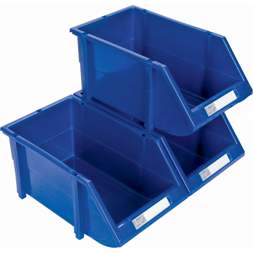 Stack & Hang Bin, 4-13/16" W x 3-3/16" H x 7-1/8" D, Blue Superchem Industries