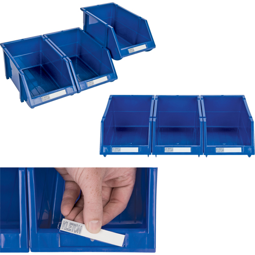Stack & Hang Bin, 7-7/8" W x 7" H x 17-11/16" D, Blue Superchem Industries