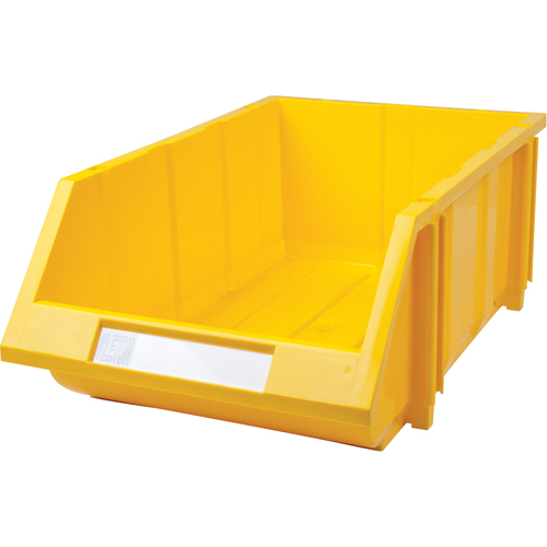 Stack & Hang Bin, 11-13/16" W x 7" H x 17-11/16" D, Yellow Superchem Industries