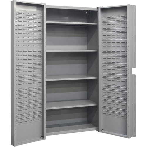 Deep Door Combination Cabinets, 38" W x 24" D x 72" H, Grey Superchem Industries