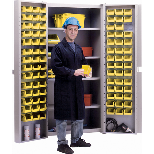 Armoire &agrave; combinaison avec porte creuse, 38" la x 24" p x 72" h, 4 tablettes Superchem Industries