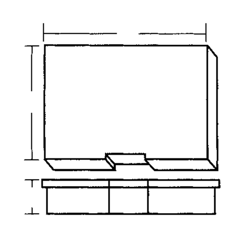 Compartment Case, Plastic, 15-1/2" W x 11-3/4" D x 2-1/2" H, Grey Superchem Industries
