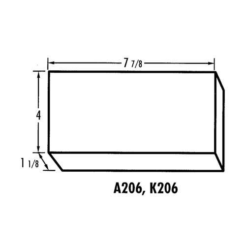 K-Resin Compartment Box, Plastic, 4" W x 8" D x 1-3/16" H, Transparent Superchem Industries