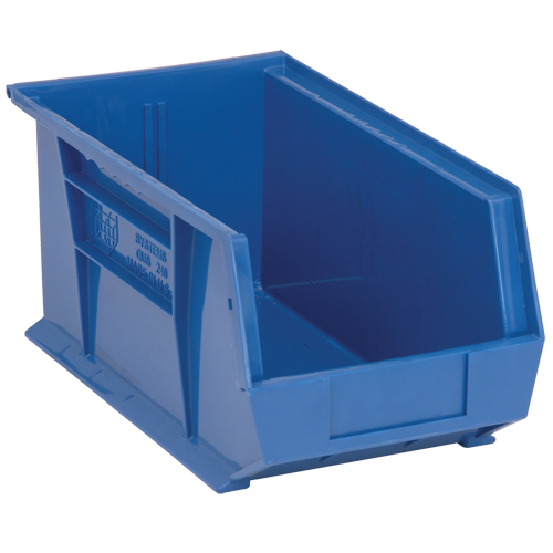 Bacs ultra empilable & suspendable, 8-1/4" la, 7" h x 14-3/4" p, Bleu Superchem Industries