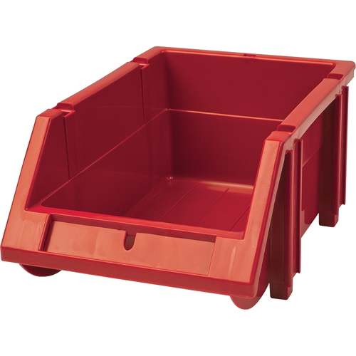 Bac empilable & &agrave; suspendre, 4-13/16" la, 3-3/16" h x 7-1/8" p, Rouge Superchem Industries
