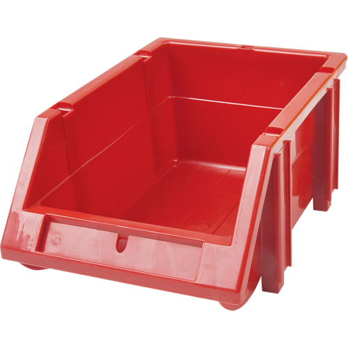Bac empilable & &agrave; suspendre, 5-7/8" la, 4-11/16" h x 9-13/16" p, Rouge Superchem Industries