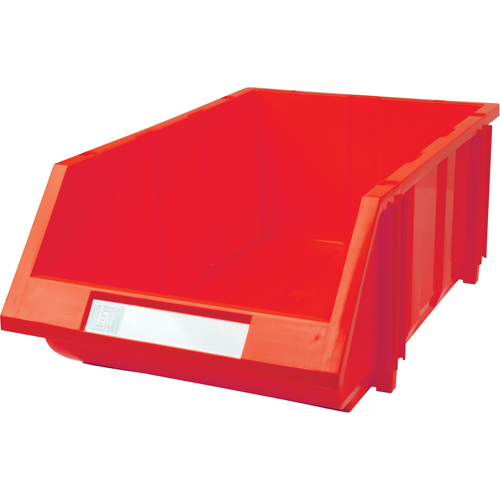 Stack & Hang Bin, 11-13/16" W x 7" H x 17-11/16" D, Red Superchem Industries