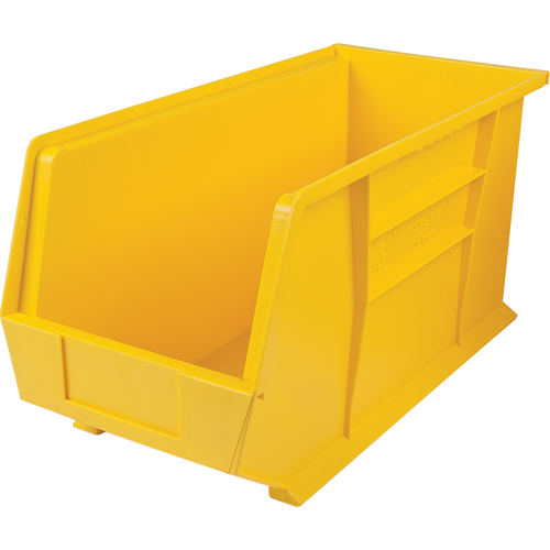 Ultra Stack & Hang Bin, 8-1/4" W x 9" H x 18" D, Yellow Superchem Industries