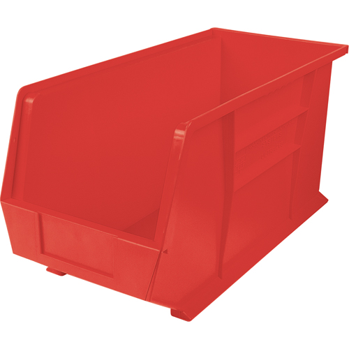 Ultra Stack & Hang Bin, 8-1/4" W x 9" H x 18" D, Red Superchem Industries
