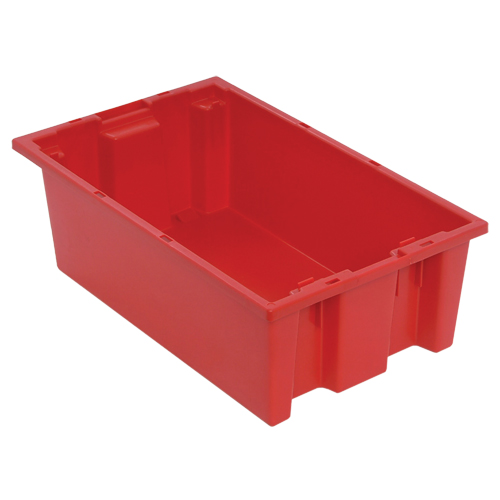 Contenants Stack & Nest, 6" x 18" x 11", Rouge Superchem Industries