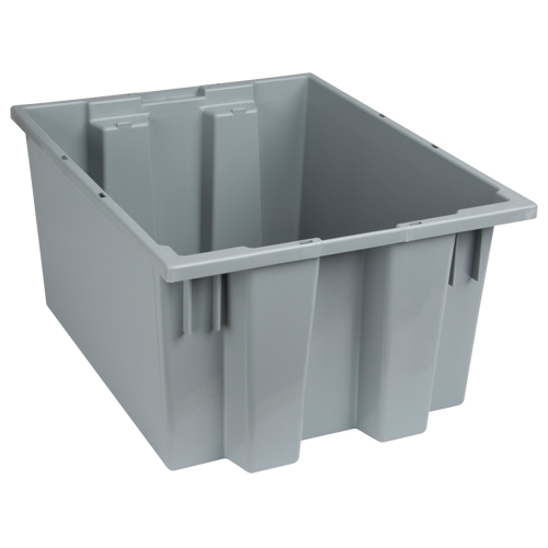 Contenants Stack & Nest, 10" x 19,5" x 15,5", Gris Superchem Industries