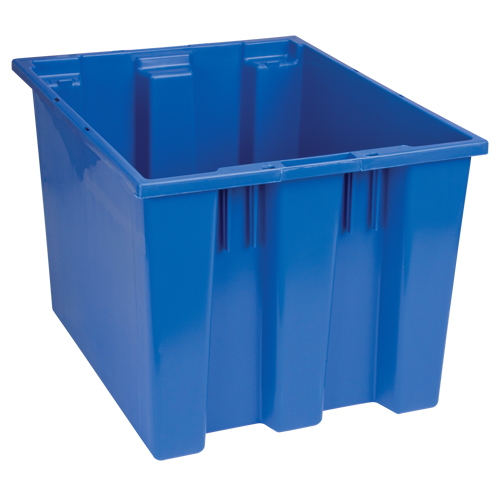 Contenants Stack & Nest, 13" x 19,5" x 15,5", Bleu Superchem Industries