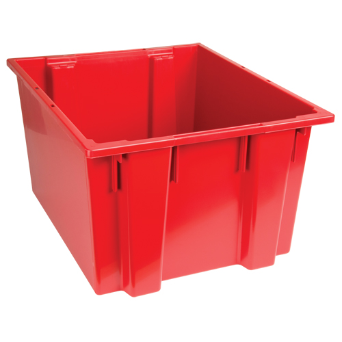 Stack & Nest Totes, 13" x 23.5" x 19.5", Red Superchem Industries