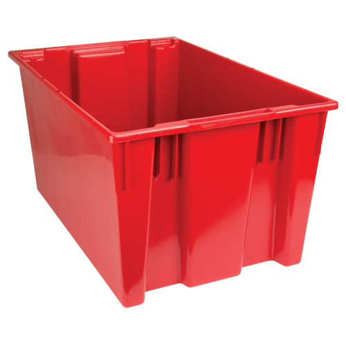 Stack & Nest Totes, 15" x 29.5" x 19.5", Red Superchem Industries