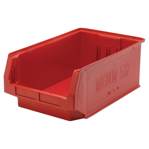 Contenants g&eacute;ants empilables, 12,375" la x 19,75" p x 7,875" h, Rouge Superchem Industries