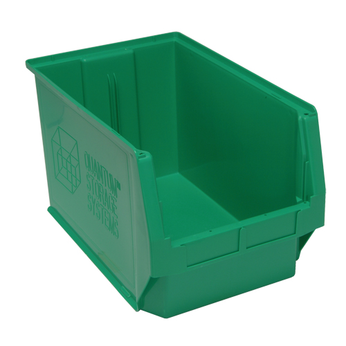 Contenants g&eacute;ants empilables, 12,375" la x 19,75" p x 11,875" h, Vert Superchem Industries