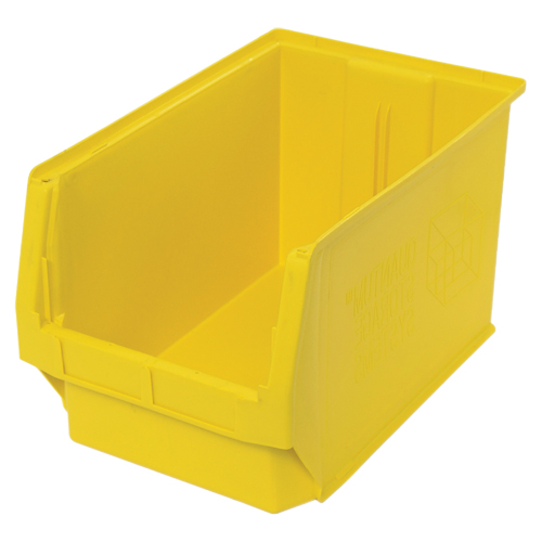 Contenants g&eacute;ants empilables, 12,375" la x 19,75" p x 11,875" h, Jaune Superchem Industries