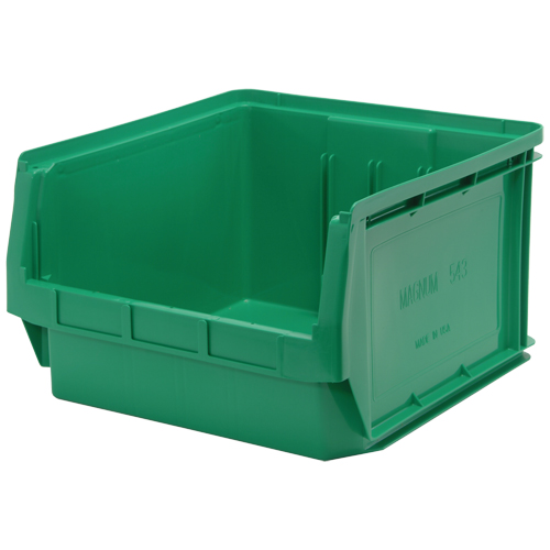 Contenants g&eacute;ants empilables, 18,375" la x 19,75" p x 11,875" h, Vert Superchem Industries