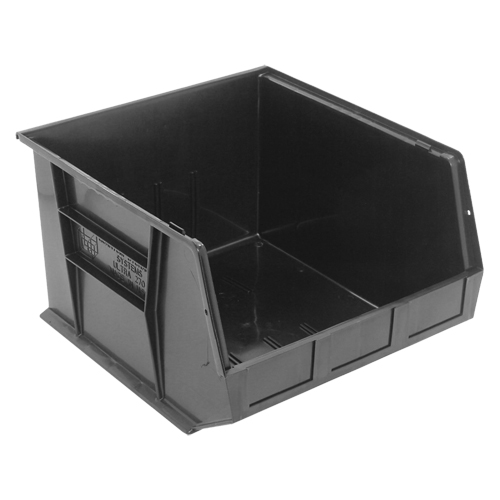 Bacs ultra empilable & suspendable, 16-1/2" la, 11" h x 18" p, Noir Superchem Industries