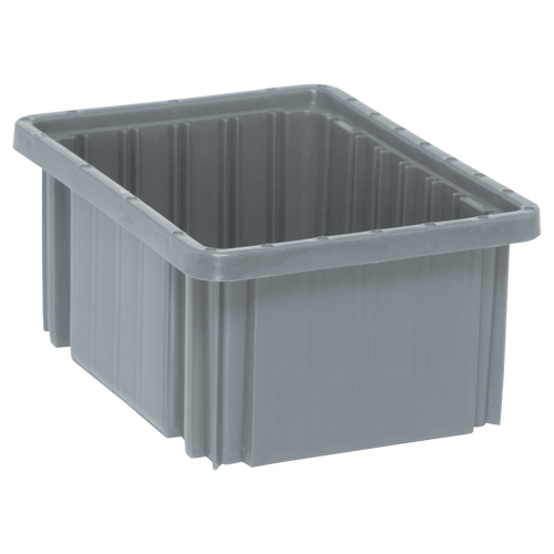 Contenants Divider Box, Plastique, 10,9" la x 8,3" p x 5" h, Gris Superchem Industries