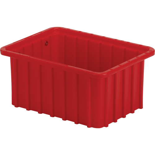 Divider Box, Polyethylene, 9.8" W x 7.3" D x 5" H, Red Superchem Industries