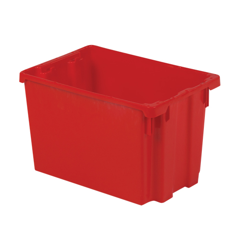 Contenants Stack-N-Nest Polylewton, 12,1" x 19,4" x 12,9", Rouge Superchem Industries