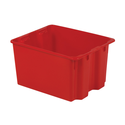 Polylewton Stack-N-Nest&reg; Containers, 12" x 21" x 17", Red Superchem Industries