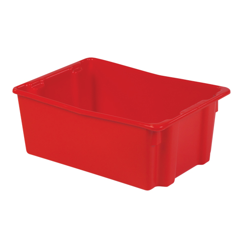 Contenants Stack-N-Nest Polylewton, 10,5" x 26,1" x 18,7", Rouge Superchem Industries