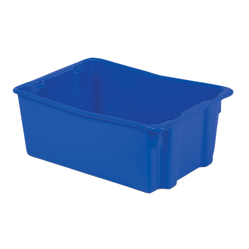 Polylewton Stack-N-Nest&reg; Containers, 10.5" x 26.1" x 18.7", Blue Superchem Industries