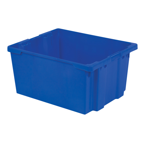 Contenants Stack-N-Nest Polylewton, 15,1" x 30,1" x 24", Bleu Superchem Industries
