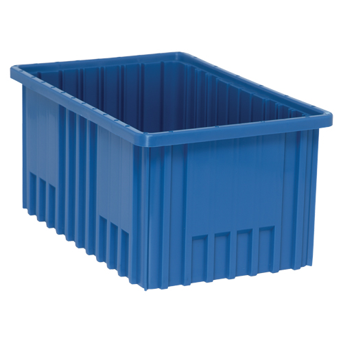 Contenants Divider Box, Plastique, 16,5" la x 10,9" p x 8" h, Bleu Superchem Industries