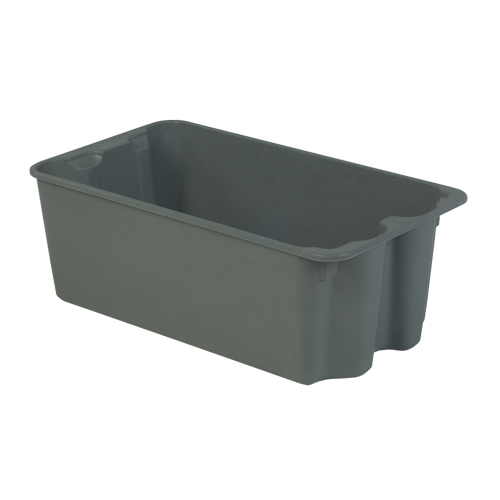Contenants Stack-N-Nest de Plexton, 16,9" la x 30,6" p x 11,1" h, Gris Superchem Industries