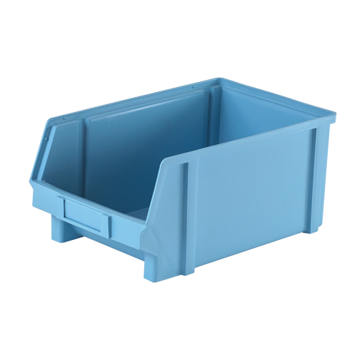 Plastibox&reg; Parts Bin, 8-1/10" W x 6" H x 12-4/5" D, Blue Superchem Industries