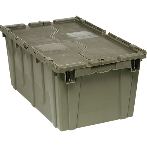 Boîte de transfert avec couvercle, 12,5" x  x , Gris Superchem Industries